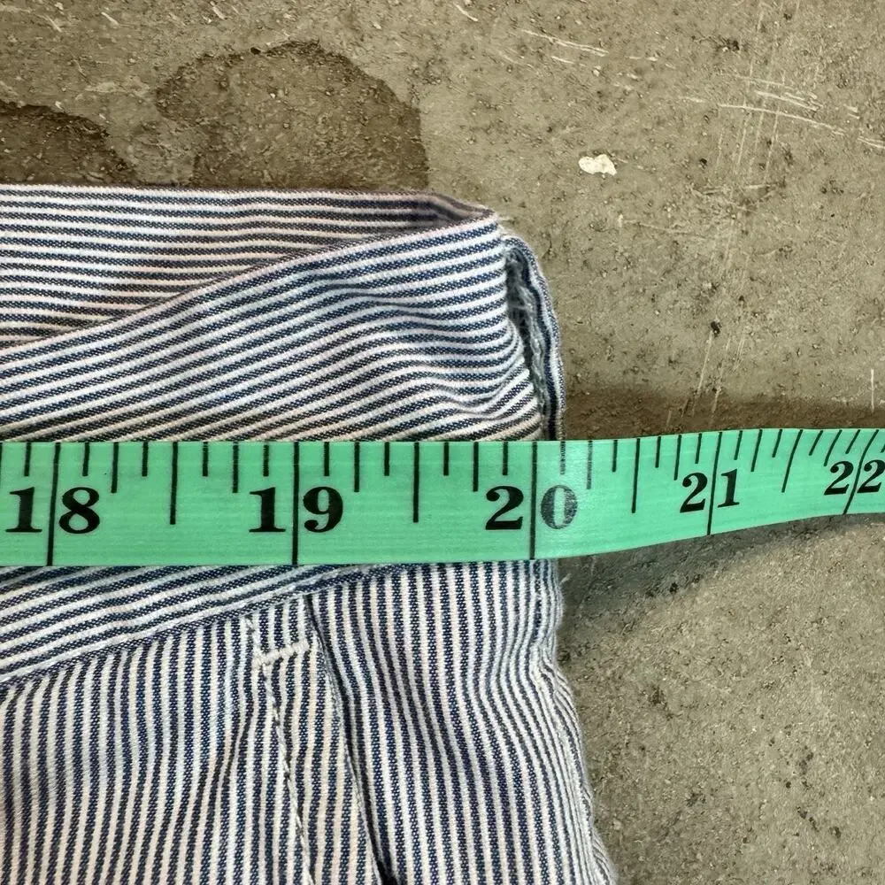 Polo Ralph Lauren Shorts Size 40 All Over Pony Seersucker Striped Classic Blue